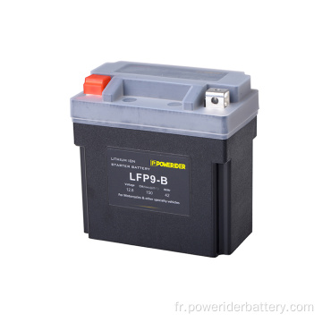 12.8V 4Ah 4Ah YB9-B Lithium Ion Starter Batterie de démarrage